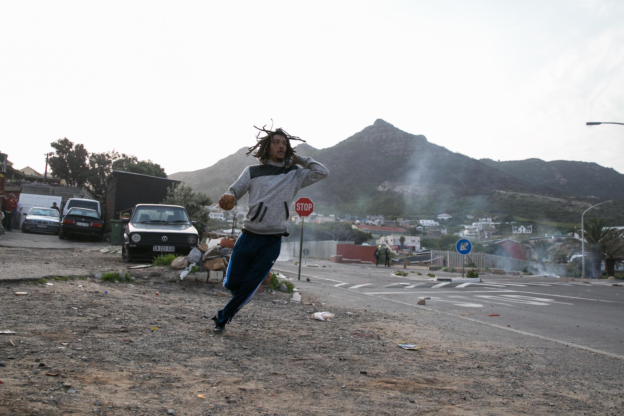 Disturbios en Hangberg.